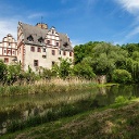 Schloss Windischleuba mit Wassergraben 