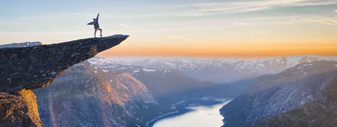 Sunrise over Trolltunga